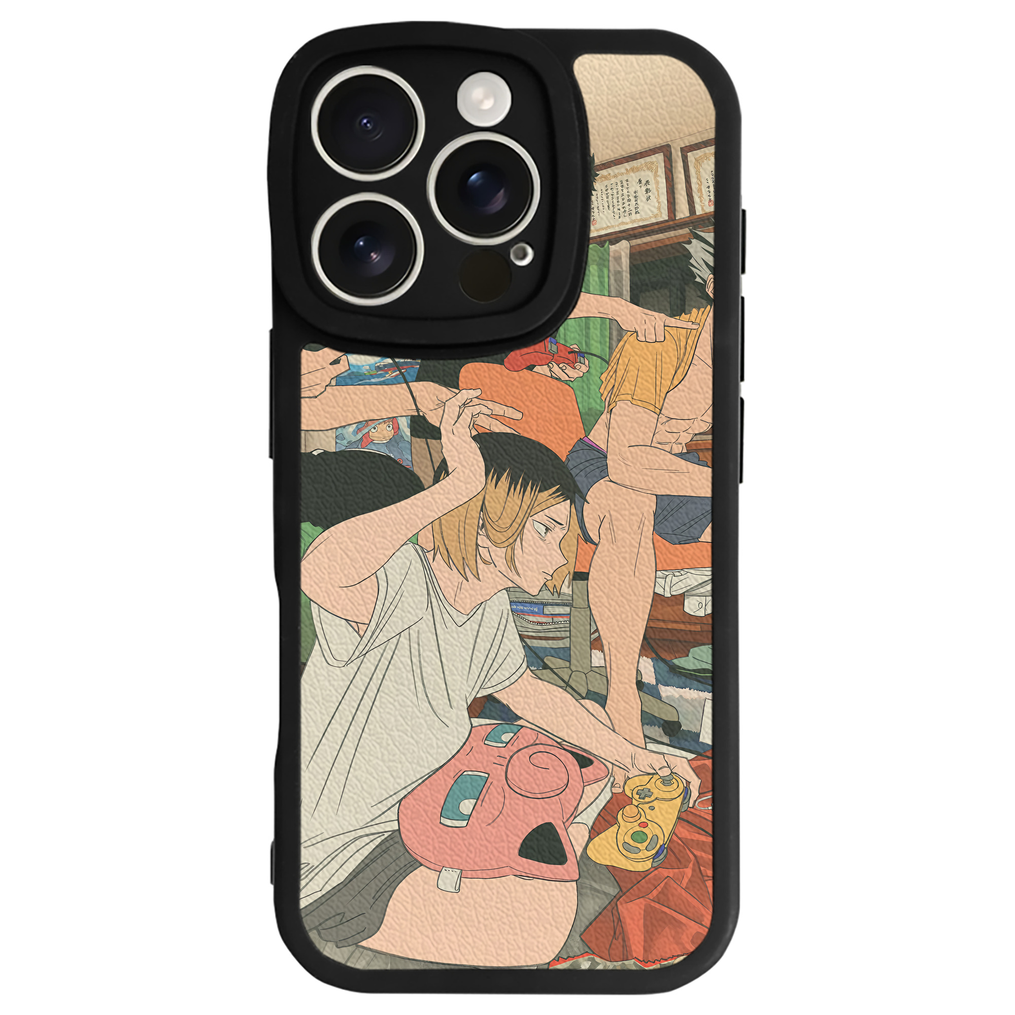 （画像用） ハイキュー!! Haikyu!! 【iPhone 16シリーズ対応】シリコンスマホケース（レザー調） 材質：シリコン